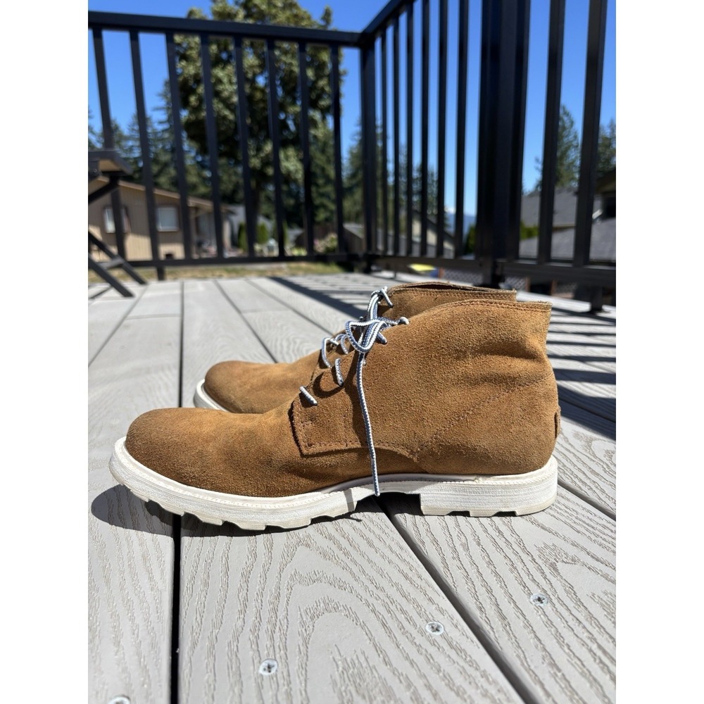 Sorel NM2560-224 Tobacco Brown Suede Leather Chukka Ankle Boots Mens Size 10 - Picture 4 of 10
